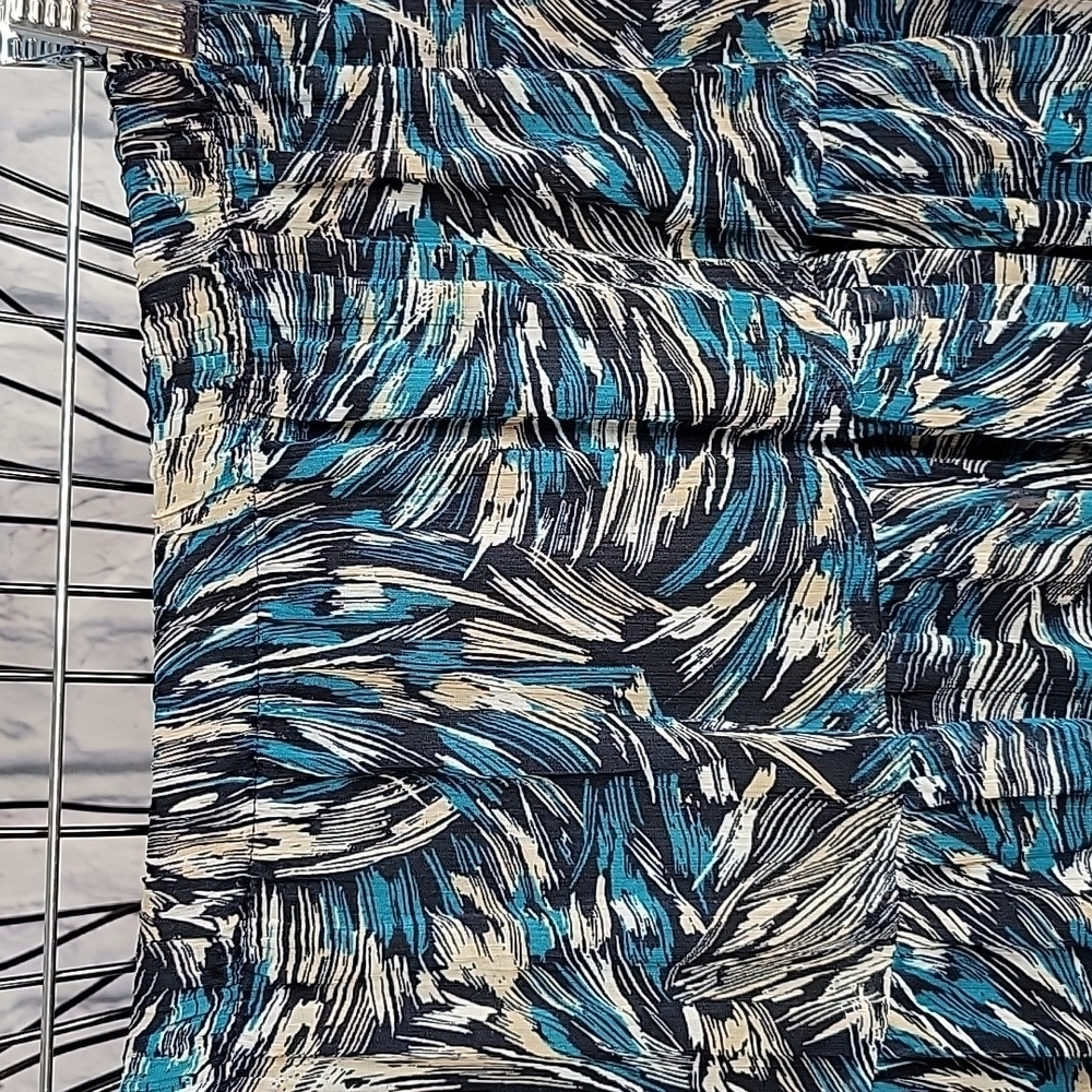 *CHRISTOPHER AND BANKS Abstract Ruffled Midi Skirt Medium - Picture 2 of 7